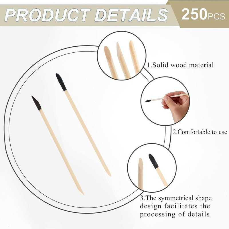 Dupiulk 50 Pack Sanding Sticks, Matchsticks Sanding Sticks for Plastic Models, Fine Detailing Sanding Tools for Tight Spaces Wood, 280 Grit, 5.4 x 0.2 Inch - Image 2